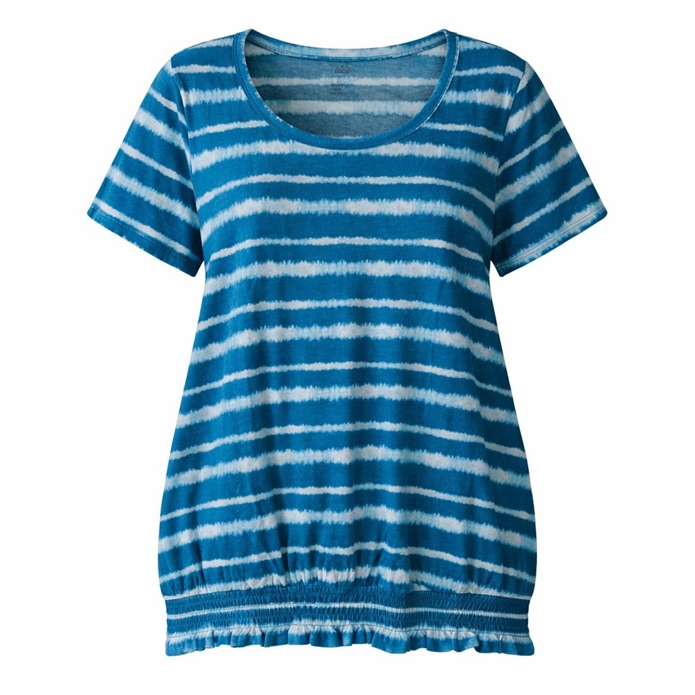 Lane Bryant Illusion Collection Fits That‎ Flatter Blue Tie-Dye Top Size 26/28